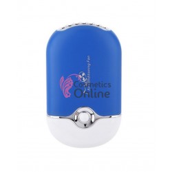 Ventilator oval pentru extensii gene false sau lac de unghii, Albastru + 1 Pigment Make-up Cadou